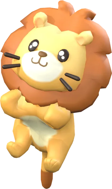 A cartoon lion mid guitar solo